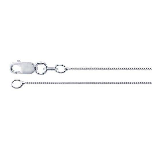 Sterling Silver 1.2mm Venetian Box Chain, choose you length