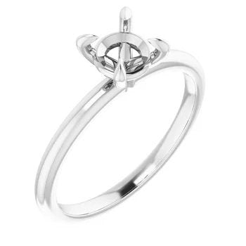 Solitaire engagement ring mounting in your choice of mounting, size and metal.