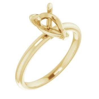 Solitaire engagement ring mounting in your choice of mounting, size and metal.