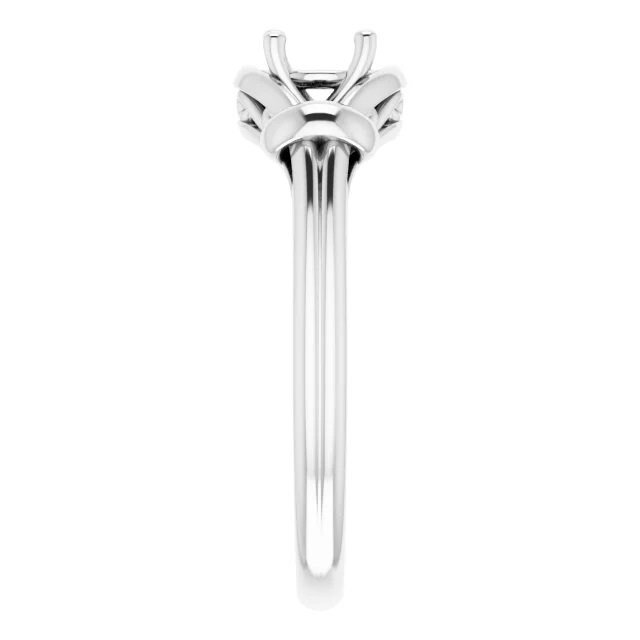 Oval knot ring 7x5mm mounting available in sterling silver, 14k yellow gold, and 14k rose gold,