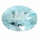 Aquamarine Oval Faceted Gemstone, AA-Grade, 5 sizes available