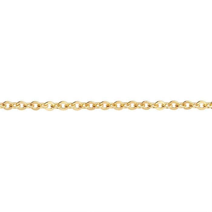14/20 yellow gold-filled 1.1mm flat oval cable chain