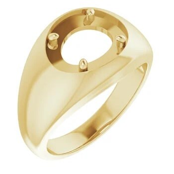 Mens Ring Mounting available in your choice of setting size and metal