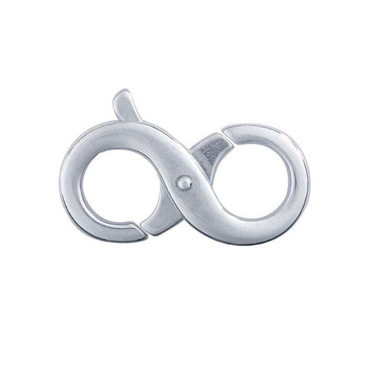 Sterling silver infinity lobster clasps