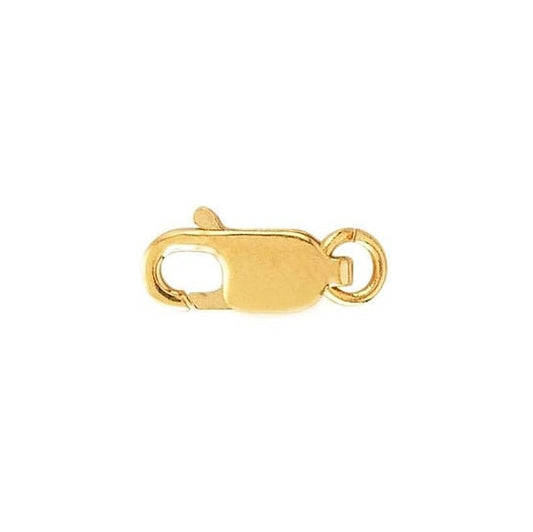 10k yellow gold lobster clasp w/ ring, 4 sizes available