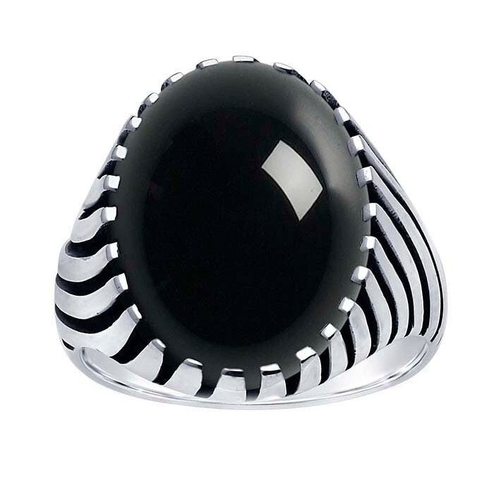 Men's 925 sterling silver oval cabochon ring mounting, size options available