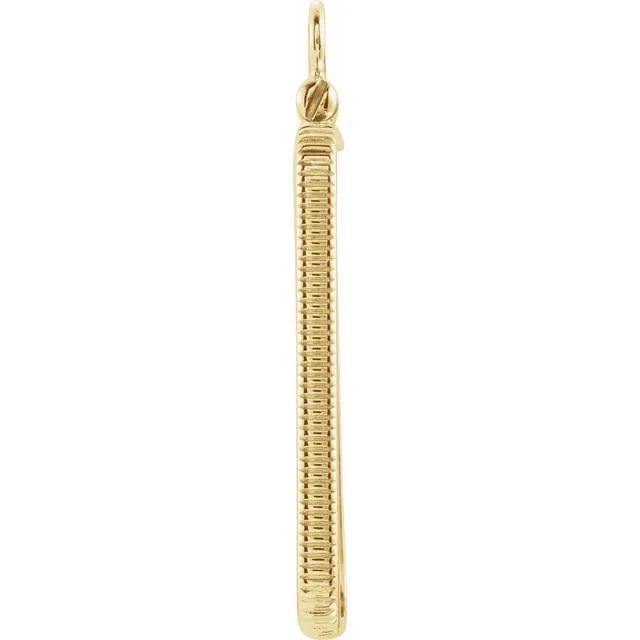 14K Gold Coin Frame Bezel: Credit Suisse 23.5x14x1 mm
