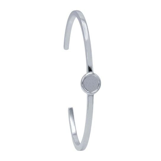 Round Cuff Bracelet Mounting in 925 Sterling Silver, in 3 setting sizes available
