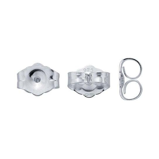 Sterling silver  round snap-set post earring mounting, 4-prong,.  sold by the pair, choose your mounting size, with or without backs.