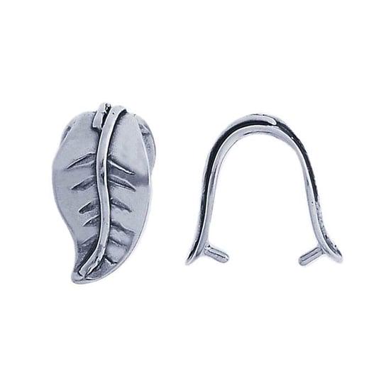 Sterling Silver Leaf Pinch Pendant Bail
