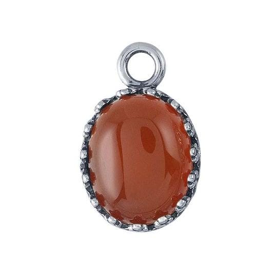 Sterling silver oval gallery wire bezel component mounting