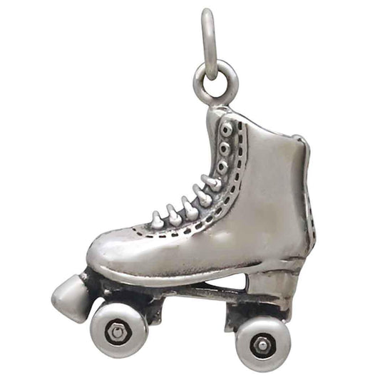 Sterling Silver Roller Skate Charm 22x16mm