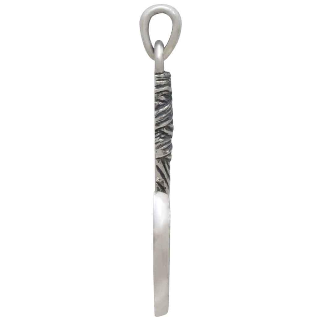 Sterling Silver Viking Axe Pendant 39x18mm