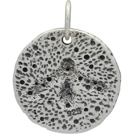 Sterling Silver Ancient Coin Charm - Bee 19x16mm