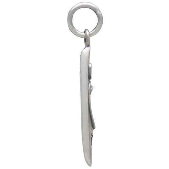 Sterling Silver Small Kayak Charm 23x4mm