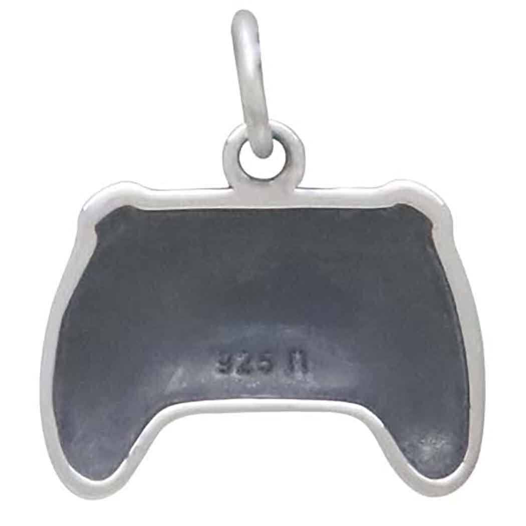 Sterling Silver Video Game Controller Charm 17x15mm