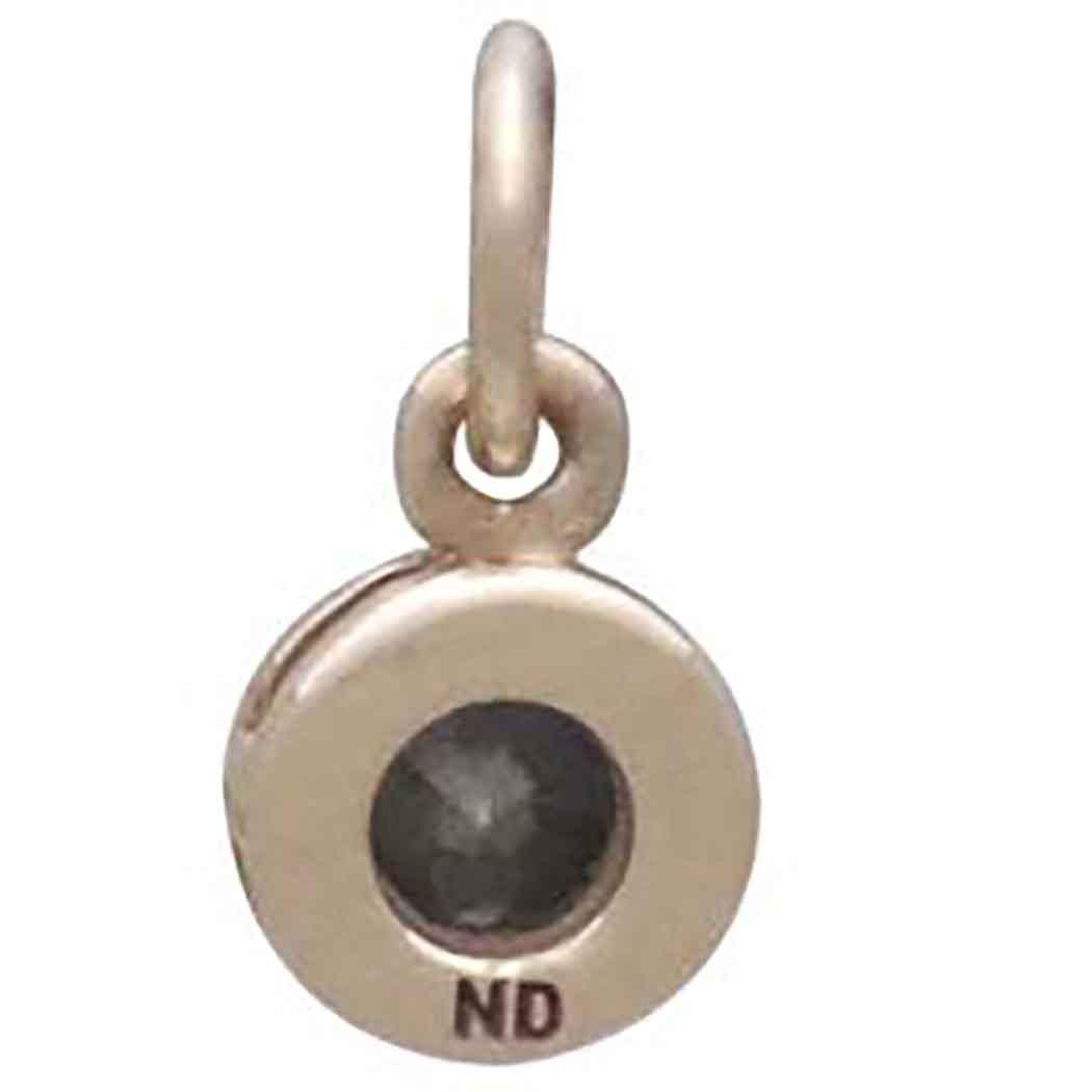 Bronze March Birthstone Charm 11x6mm