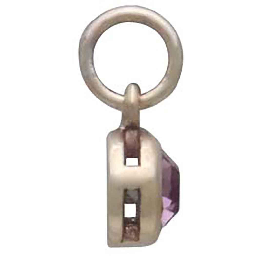 Bronze June Birthstone Charm 11x6mm