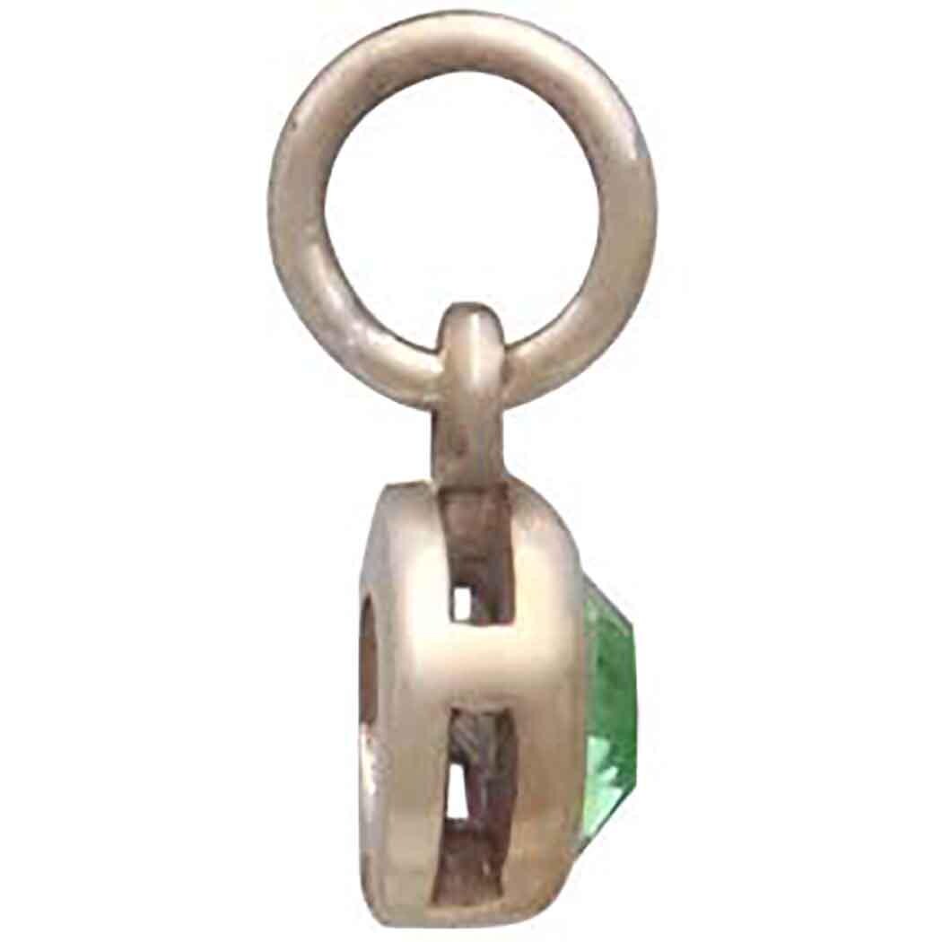 Bronze August Birthstone Charm 11x6mm