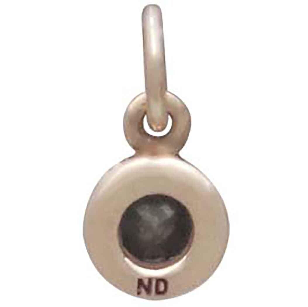 Bronze August Birthstone Charm 11x6mm