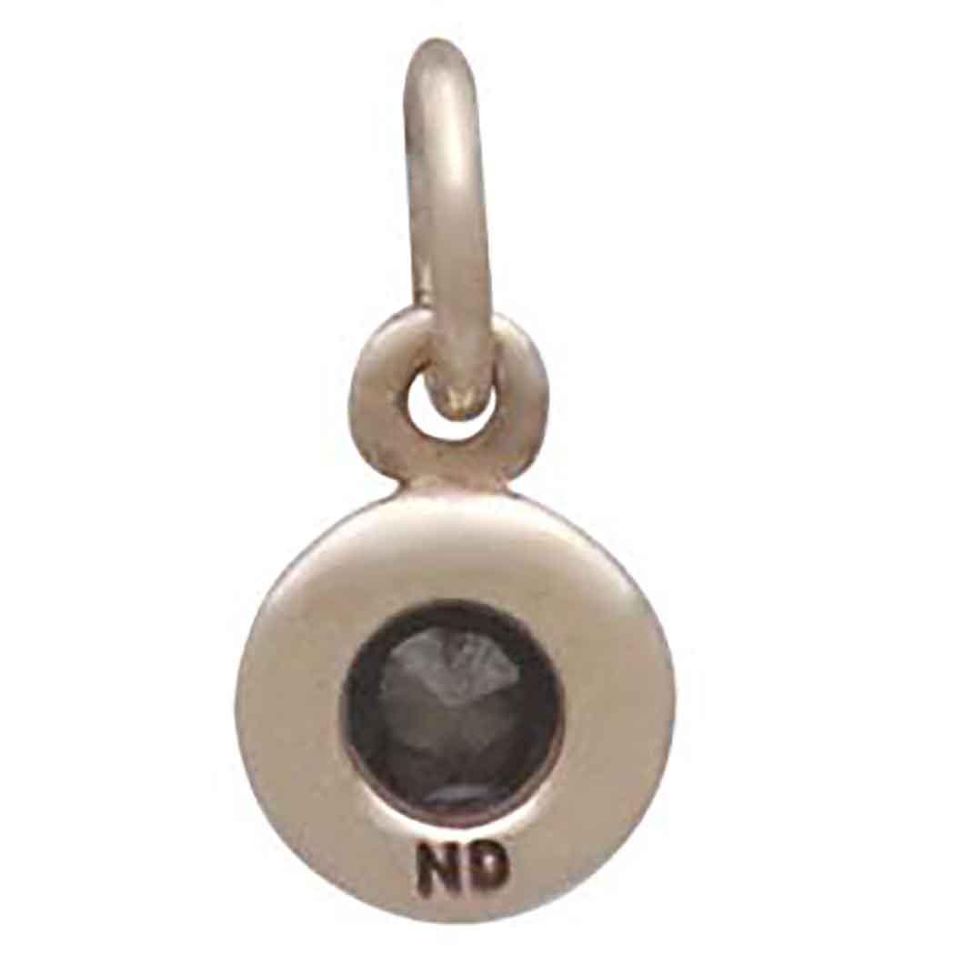 Bronze December Birthstone Charm 11x6mm