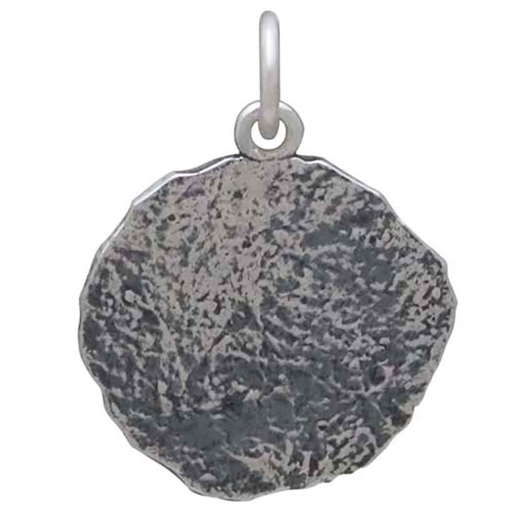 Sterling Silver Angler Fish Fossil Pendant 21x16mm