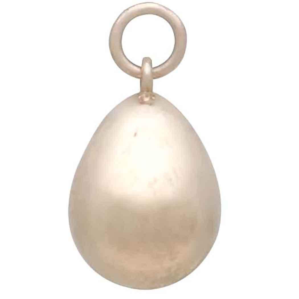 Bronze Golden Egg Charm 19x10mm