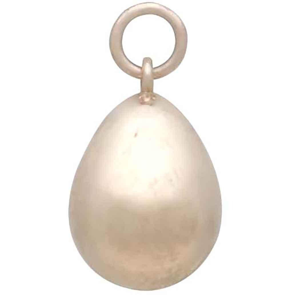 Bronze Golden Egg Charm 19x10mm