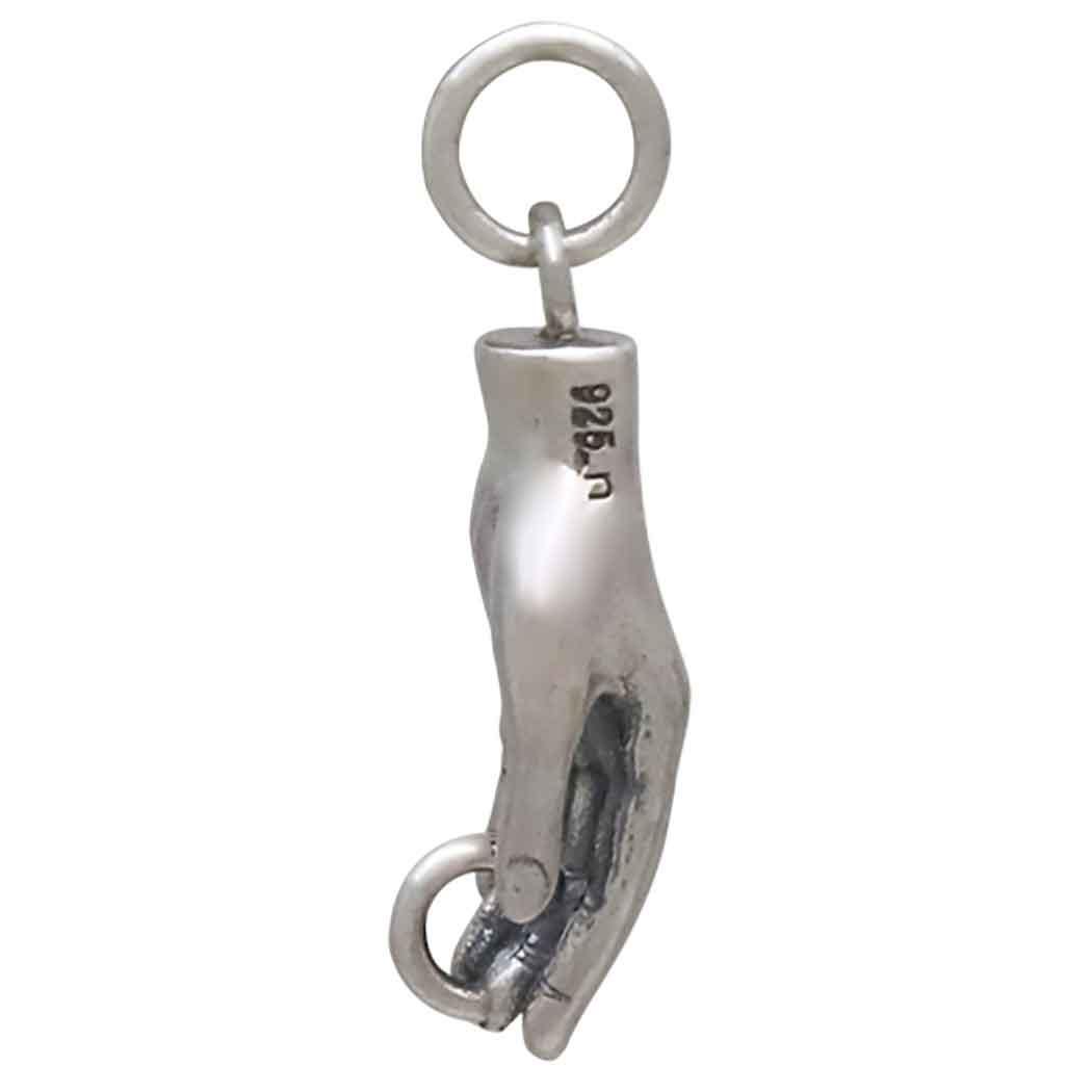 Left or Right Hand with Hidden Loop Charm 21x7mm, you choose.