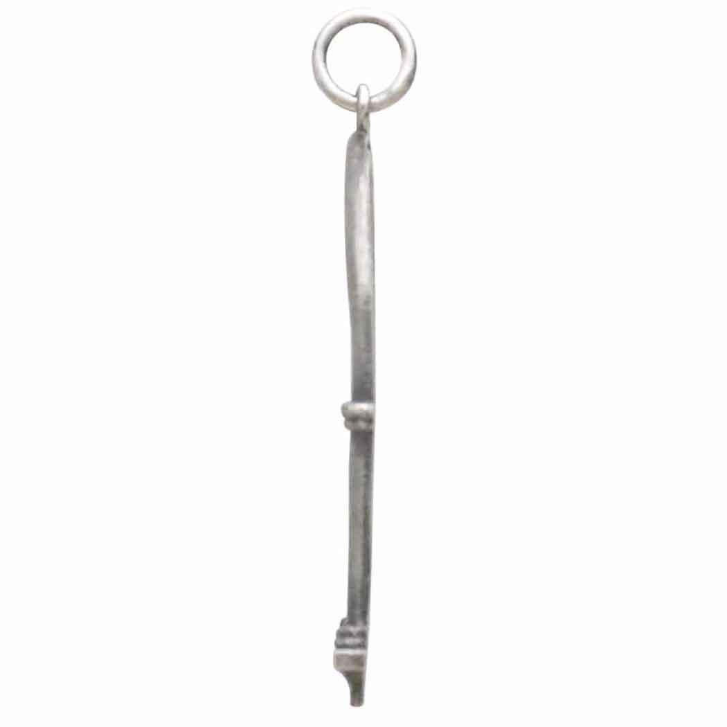 Sterling Silver Gothic Window Charm 33x19mm