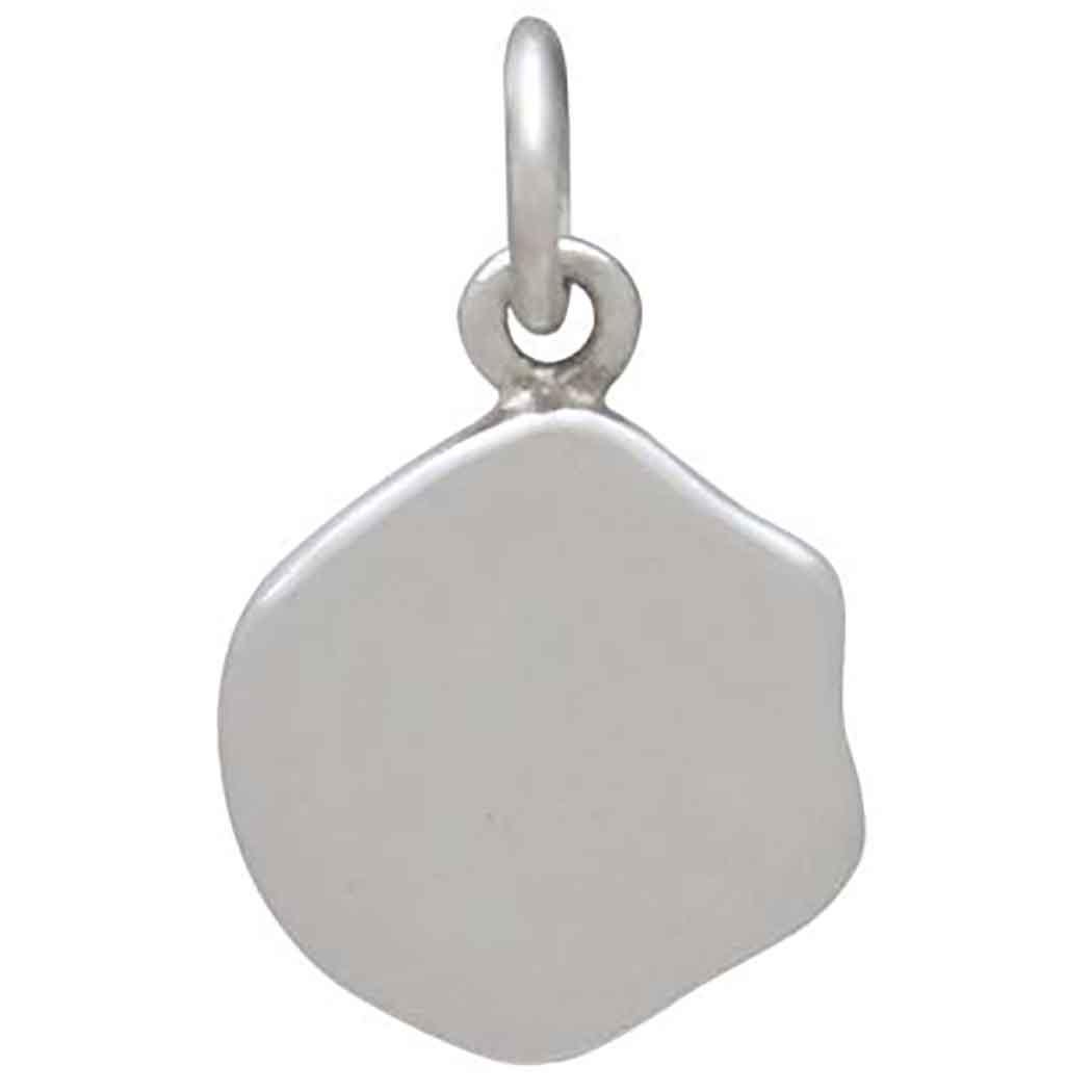 Wax Seal Skull Charm 16x10mm, Sterling Silver and Bronze