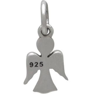 Sterling Silver Tiny Angel Charm 14x6mm