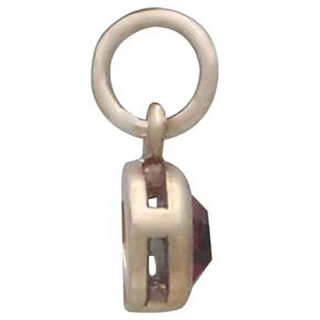 Bronze July Birthstone Charm 11x6mm