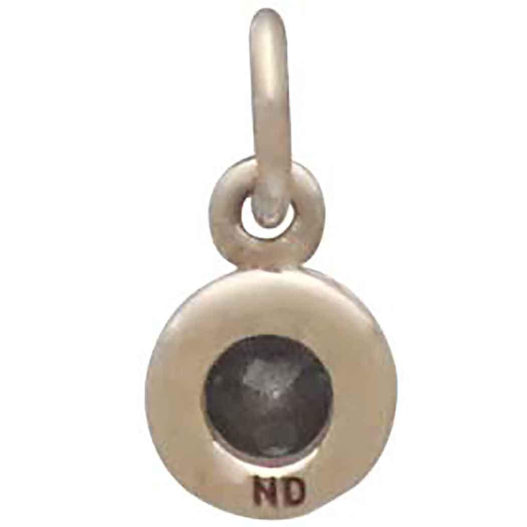 Bronze July Birthstone Charm 11x6mm