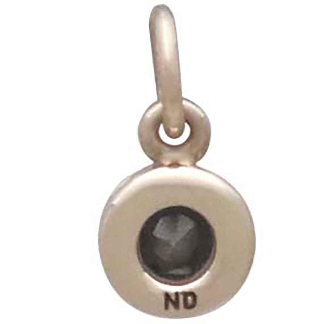 Bronze October Birthstone Charm 11x6mm