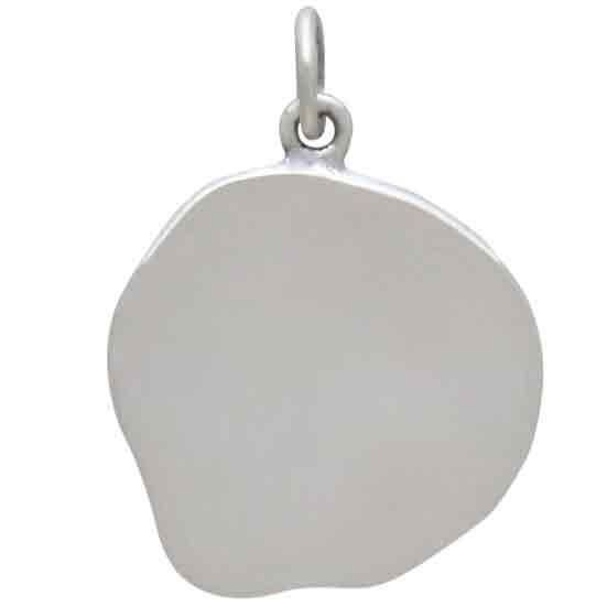 Sterling Silver Wings Wax Seal Charm 23x17mm