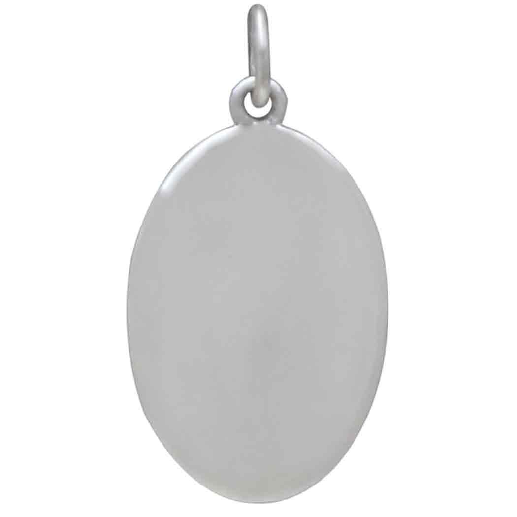 Silver Lily of the Valley Charm - May Birthflower 25x13mm