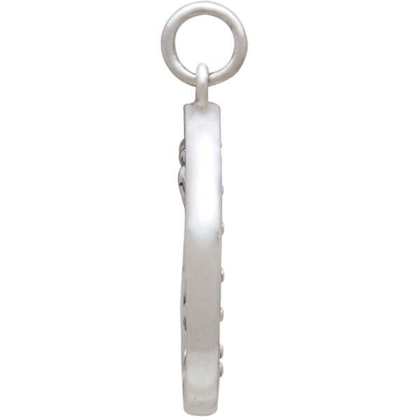 Sterling Silver Astrology Capricorn Pendant 24x18mm