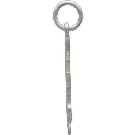 Sterling Silver Eclipse Charm - Sun Charm 22x15mm