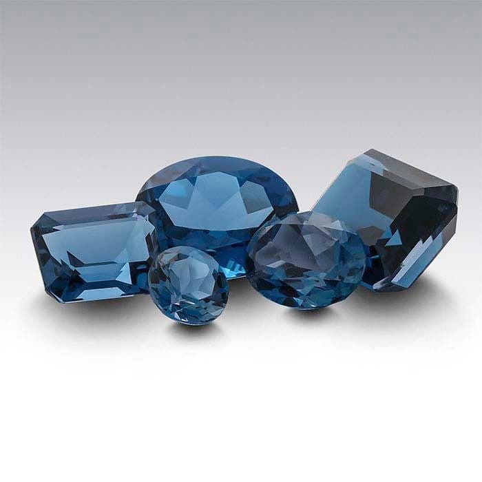 round London blue topaz stone, aa-grade, choose your size