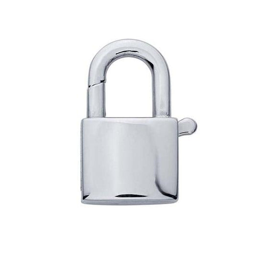 Sterling Silver 17.8mm Square Padlock Clasp