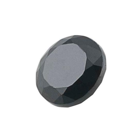 Round Black Spinel Stones, faceted 2mm or 3mm, sold at 10pc.