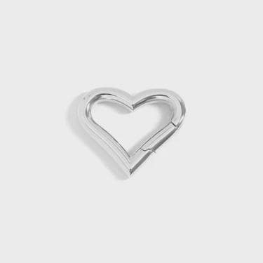 Stainless Steel or 18K Gold PVD Small Heart Carabiner, choose your color