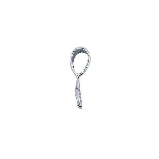 Sterling Silver Celtic Triad Glue-On Bail, 23 x 13mm