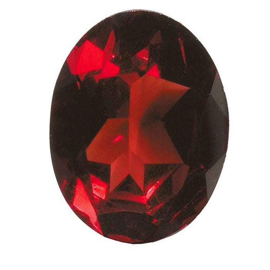 Garnet 6 x 4mm Oval Faceted Gemstone, AA-Grade