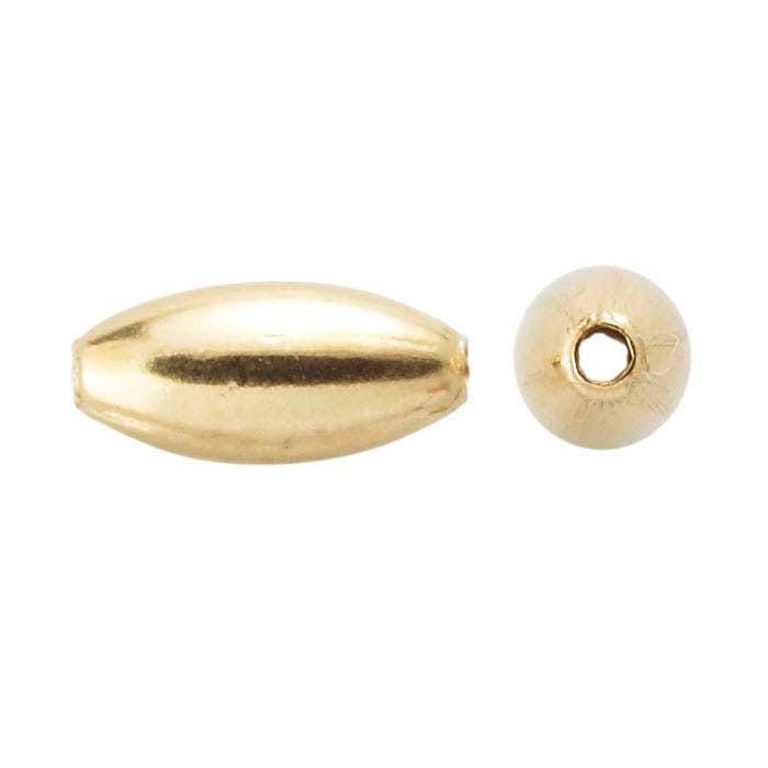 12/20 Yellow Gold-Filled Oval Bead , choose your size, 5x3mm and 7x3mm