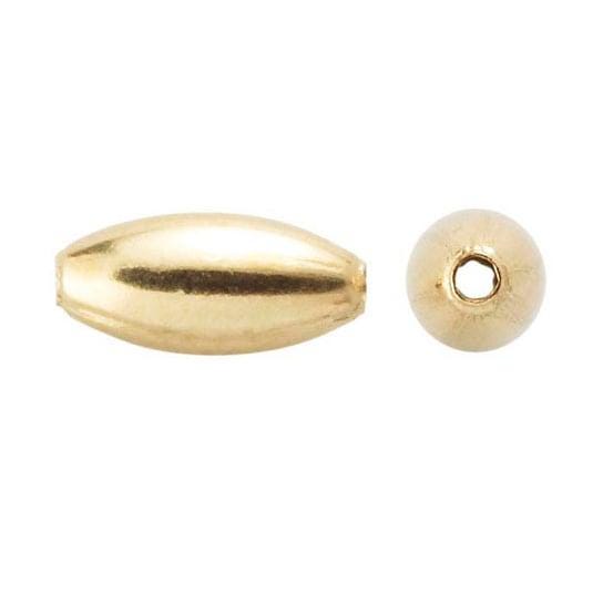 12/20 Yellow Gold-Filled Oval Bead , choose your size, 5x3mm and 7x3mm