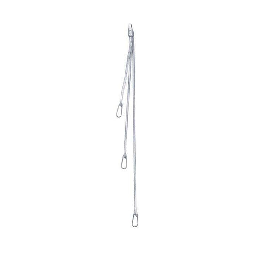 Sterling Silver 3-Strand Component with Closed Rings