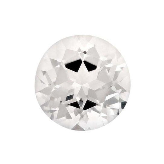 White Topaz  Round Faceted Gemstone