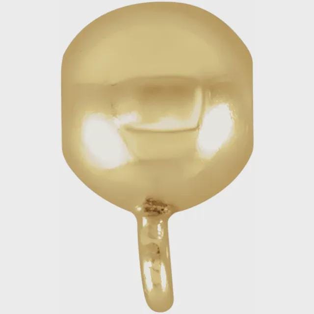 3mm Silicone Stopper Bead: Sterling Silver, Gold Filled, or 14k Gold